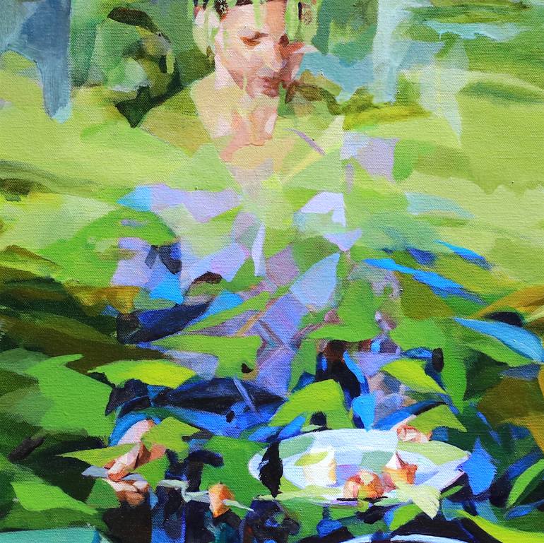 Original Conceptual People Painting by Melinda Matyas