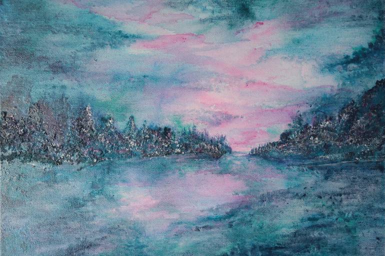 Original Abstract Landscape Painting by Kinga Makowka