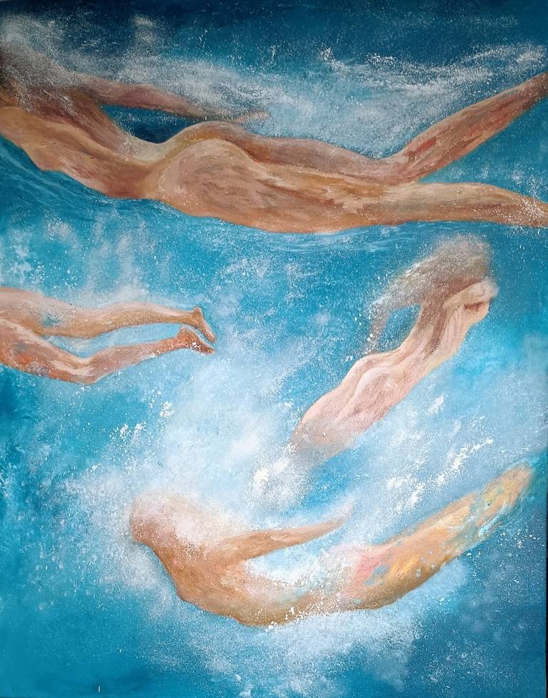 Original Contemporary Nude Painting by Patricia João