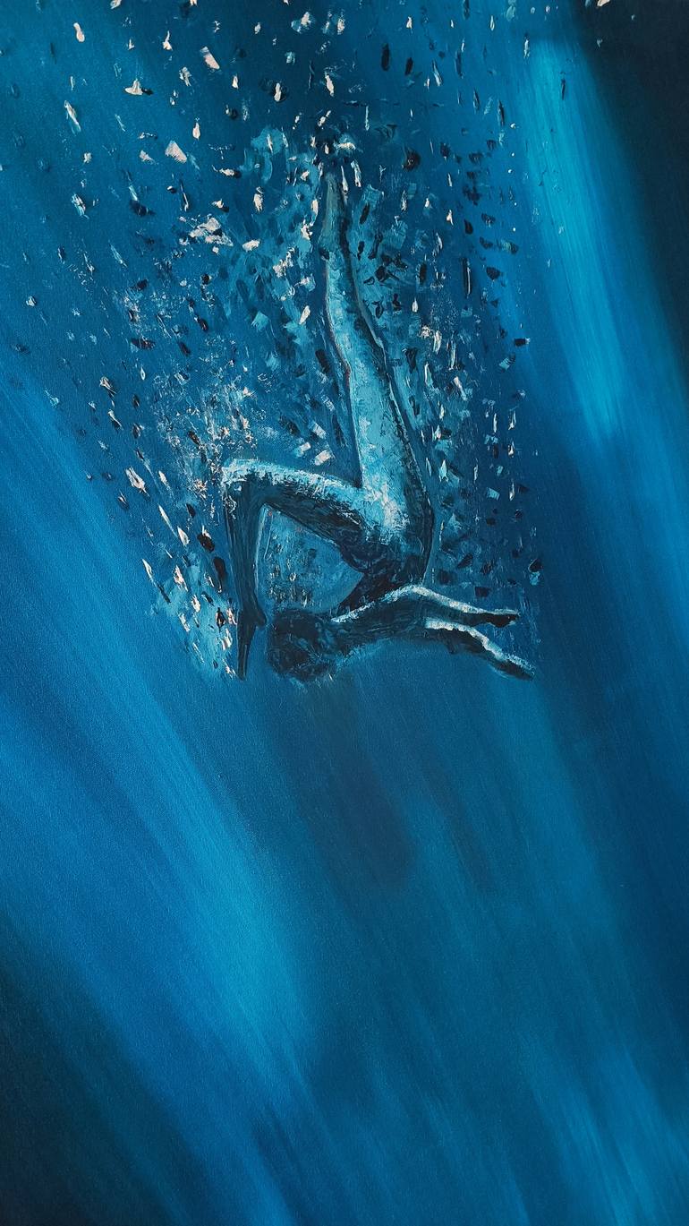 Original Conceptual Water Painting by Patricia João