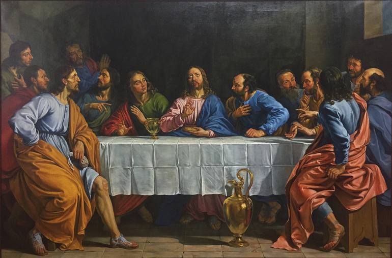 Копия картины Филиппа де Шампень Тайная вечеря Painting by Yaroslav ...