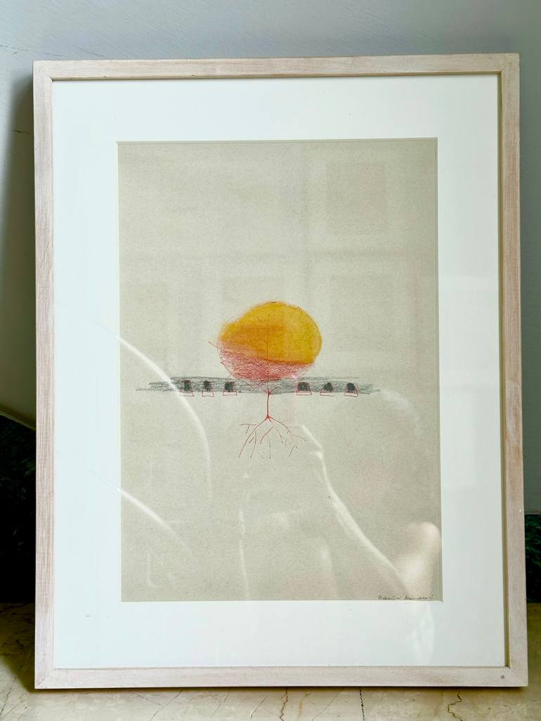 Original Abstract Expressionism Nature Drawing by Roberta Rose Cavallari Archive