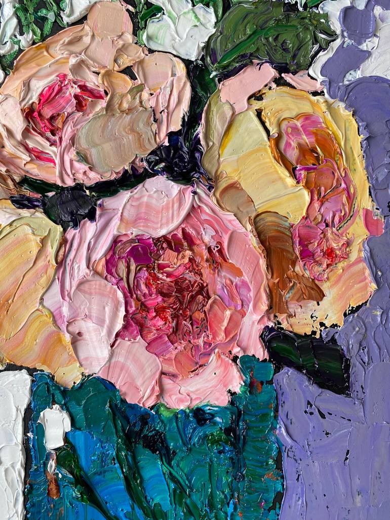 Original Impressionism Still Life Painting by Gulnara Dairova