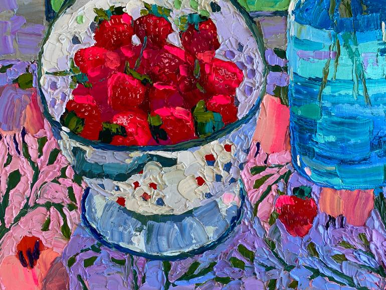 Original Impressionism Still Life Painting by Gulnara Dairova