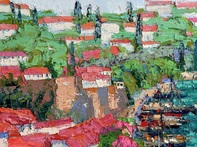 Original Impressionism Landscape Painting by Gulnara Dairova