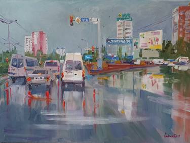 Print of Impressionism Transportation Paintings by Gulnara Dairova