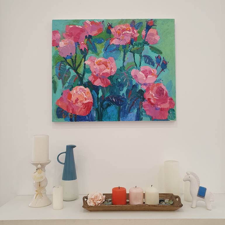 Original Impressionism Still Life Painting by Gulnara Dairova
