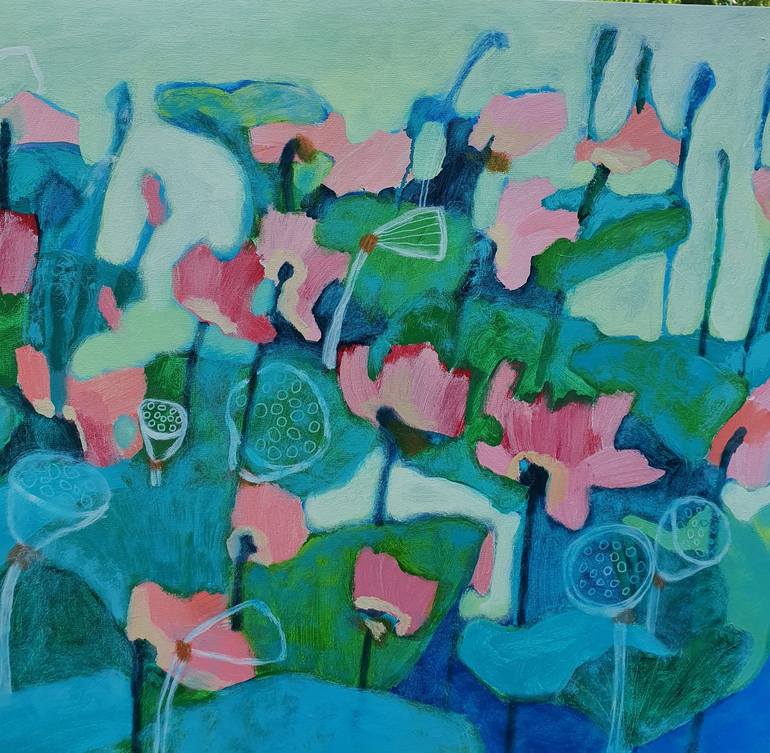 Original Abstract Landscape Painting by Gulnara Dairova