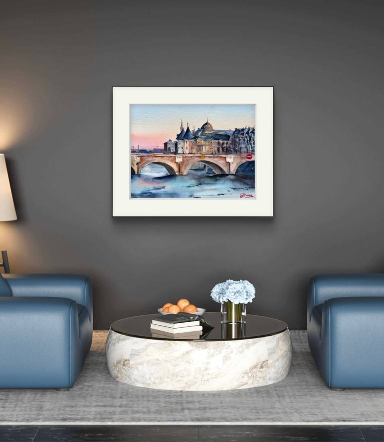 Original Impressionism Architecture Painting by Diana Demianova