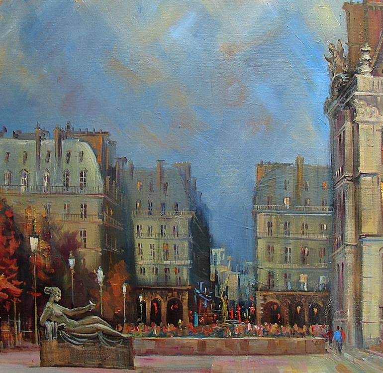 Original Figurative Landscape Painting by Vitalii Zherdiev