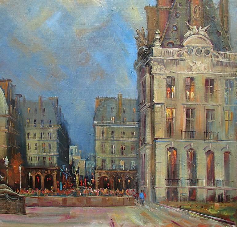 Original Figurative Landscape Painting by Vitalii Zherdiev