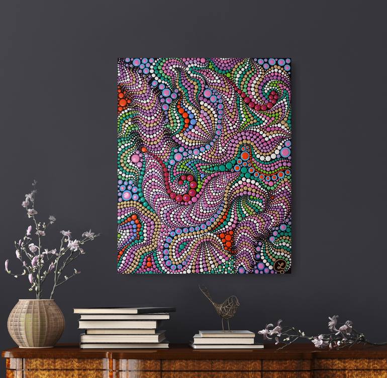 Original Abstract Expressionism Abstract Painting by Oxana Lazari