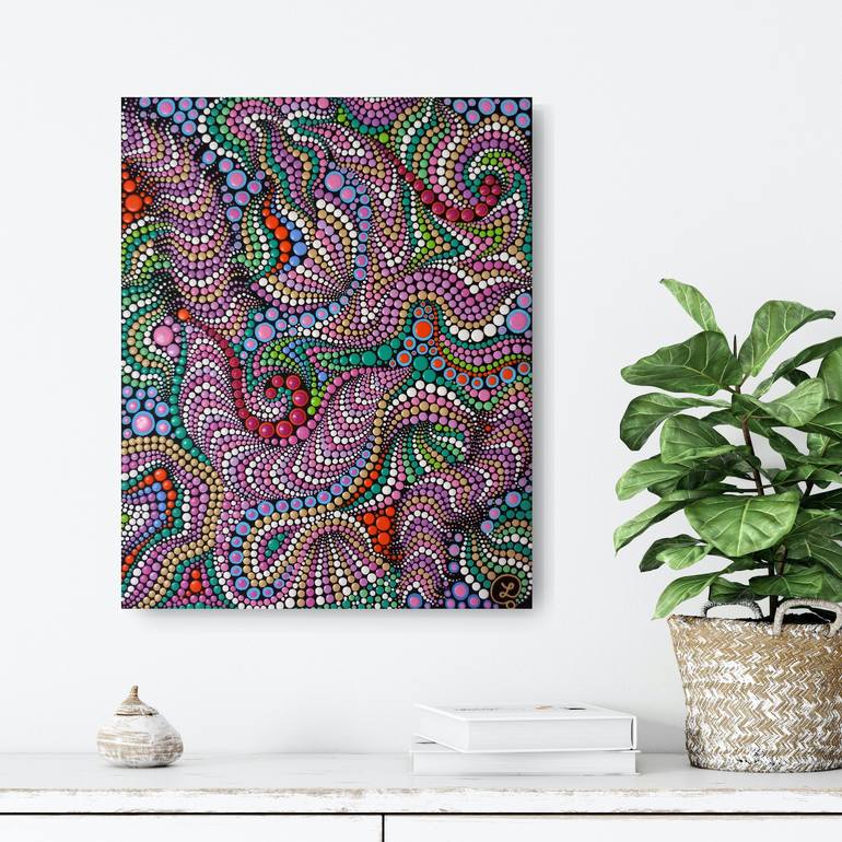 Original Abstract Expressionism Abstract Painting by Oxana Lazari