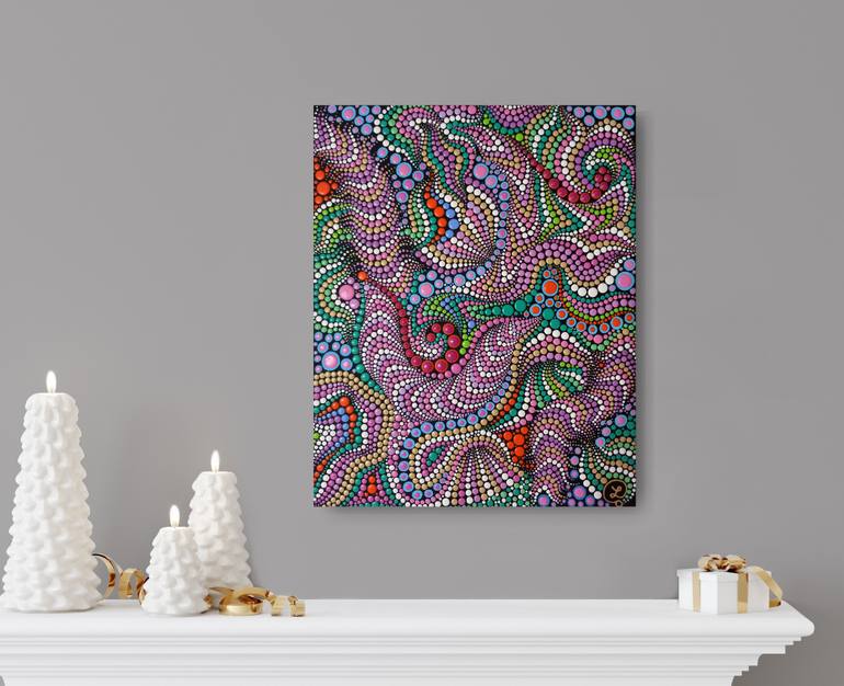 Original Abstract Expressionism Abstract Painting by Oxana Lazari