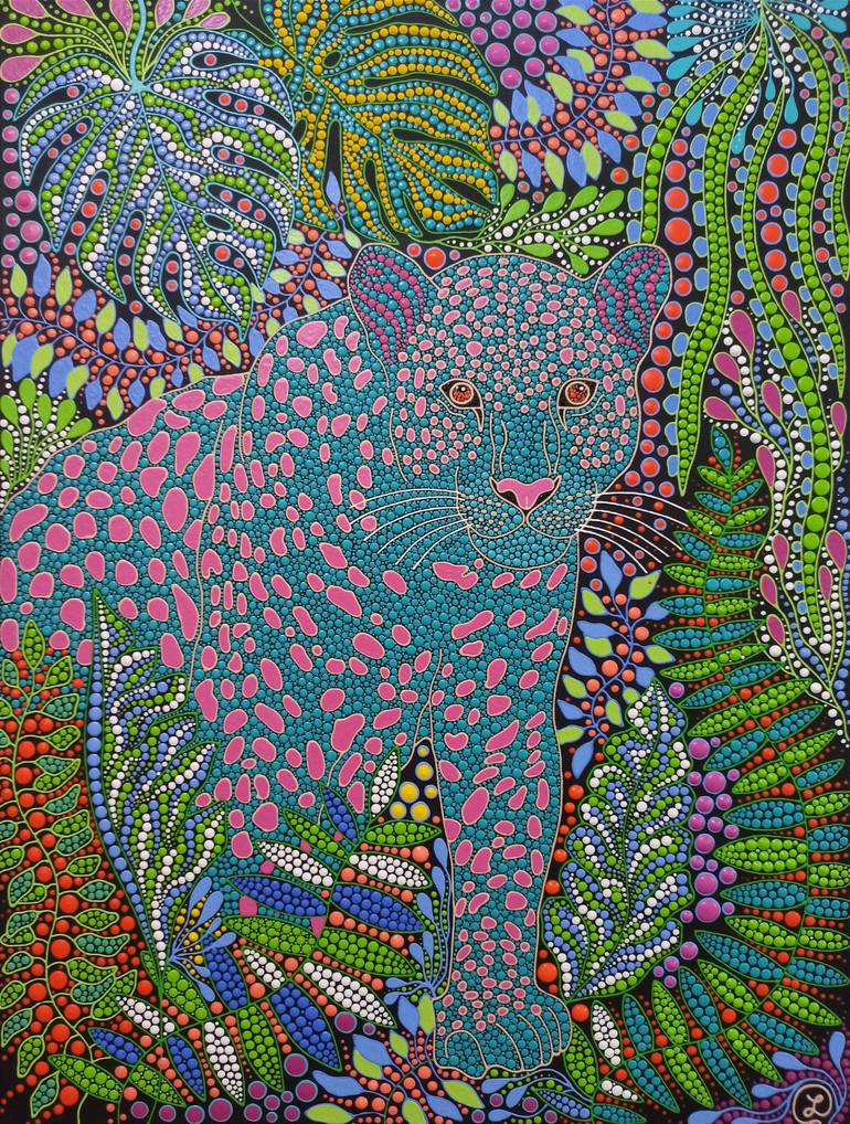 Original Abstract Expressionism Fantasy Paintings by Oxana Lazari