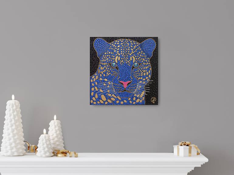 Original Abstract Expressionism Animal Painting by Oxana Lazari