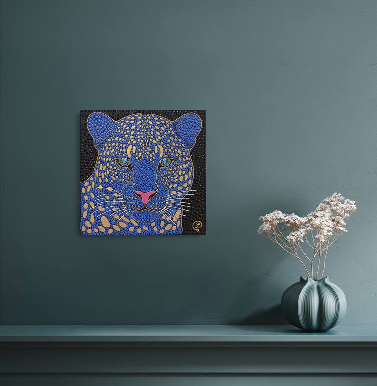 Original Abstract Expressionism Animal Painting by Oxana Lazari
