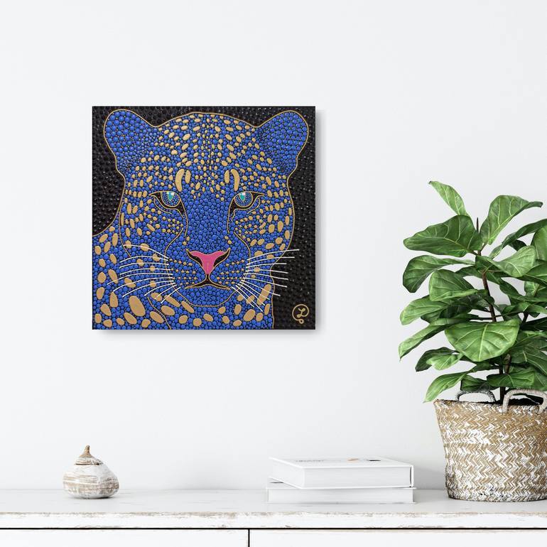 Original Abstract Expressionism Animal Painting by Oxana Lazari