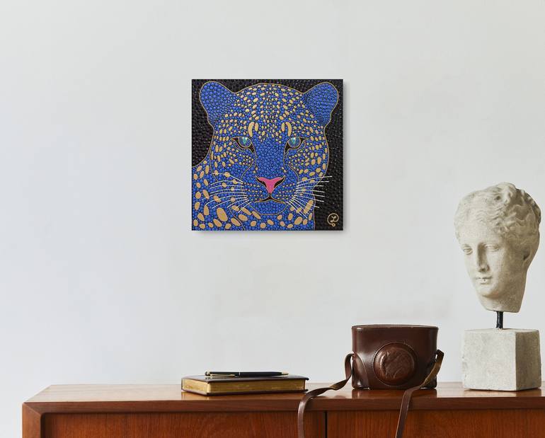 Original Abstract Expressionism Animal Painting by Oxana Lazari