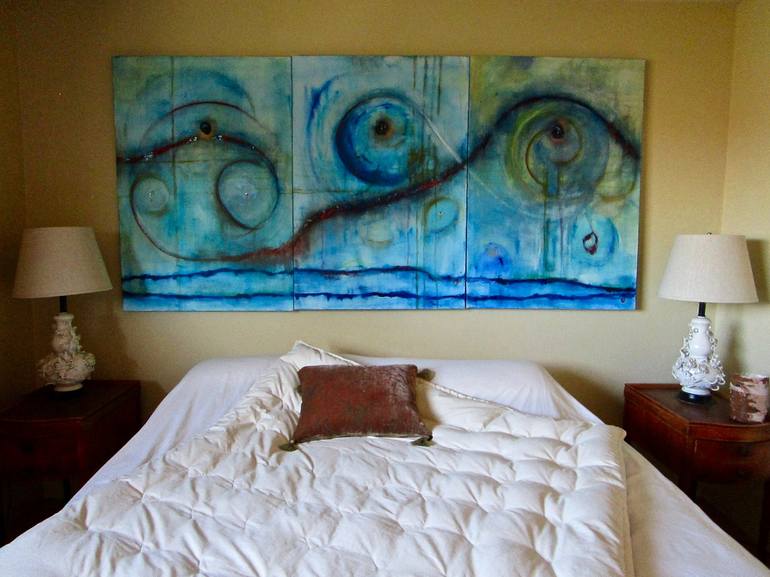 Original Abstract Expressionism Water Painting by Sherri Bustad