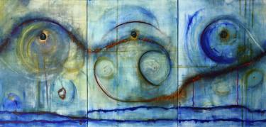 Rhapsody in Blue: Full Circle (triptych) thumb