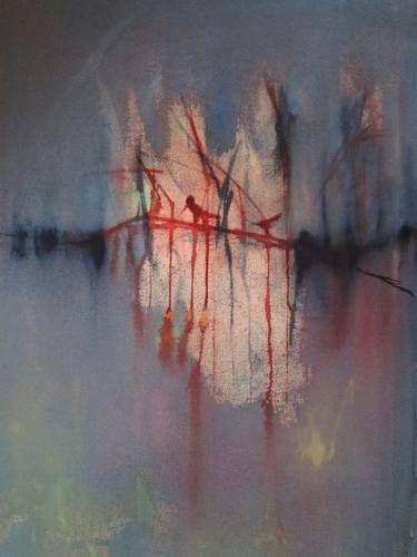 Original Abstract Expressionism Abstract Paintings by Sherri Bustad