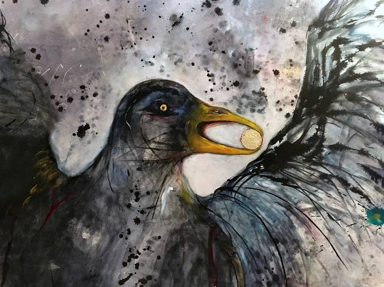 Original Conceptual Animal Painting by Sherri Bustad