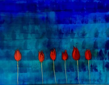 Print of Conceptual Floral Paintings by Sherri Bustad