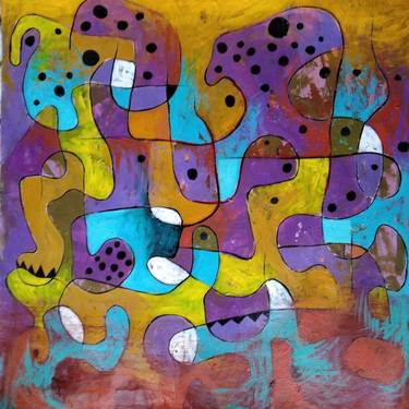 Print of Abstract Paintings by Muyiwa Akinwolere