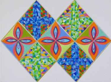 Original Abstract Patterns Paintings by Sue Nicholas