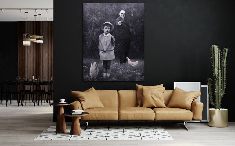 Original Figurative Family Painting by Gerda Van Damme