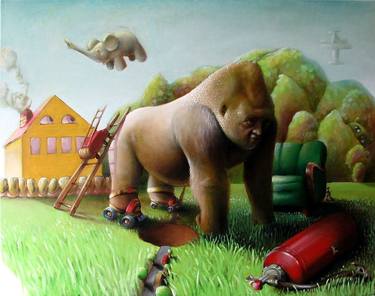 Original Animal Painting by Lukas Grotzke