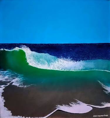 Print of Photorealism Seascape Paintings by Augustyn Engty