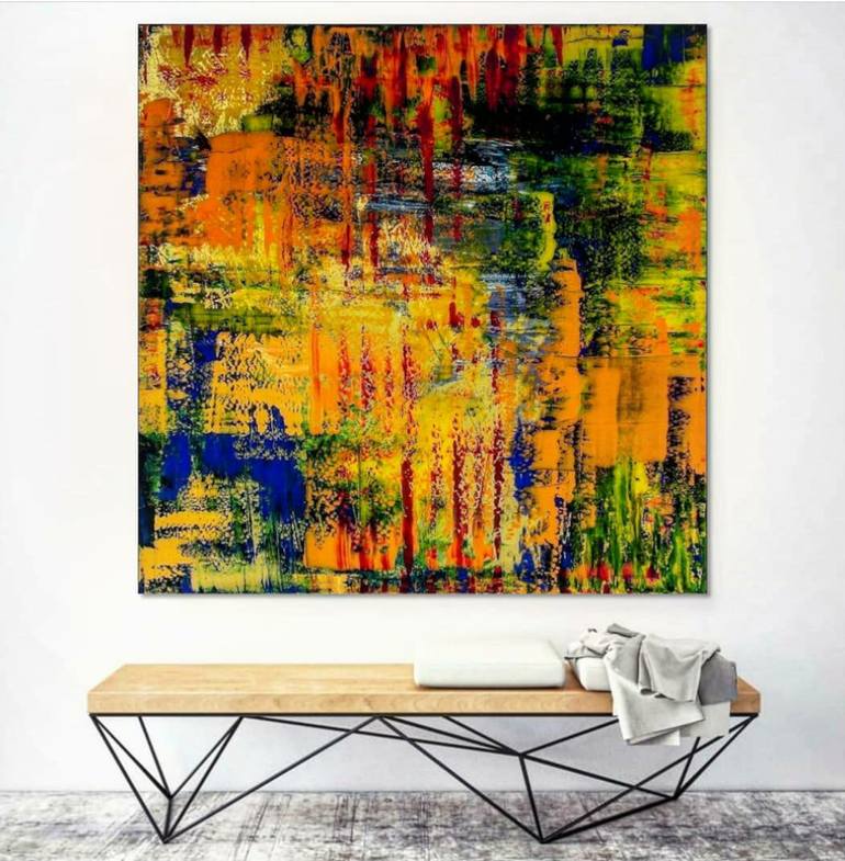Original Abstract Expressionism Abstract Painting by Linda Simansky