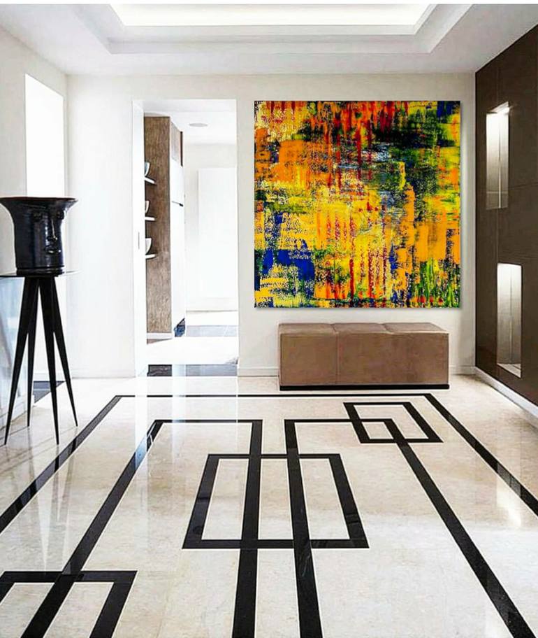 Original Abstract Expressionism Abstract Painting by Linda Simansky
