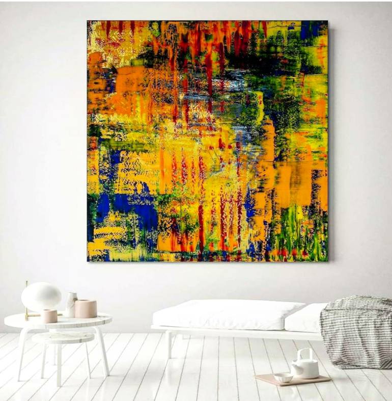 Original Abstract Expressionism Abstract Painting by Linda Simansky