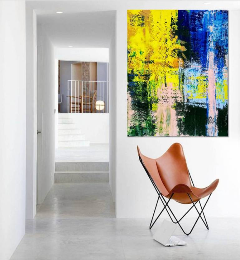 Original Abstract Expressionism Abstract Painting by Linda Simansky