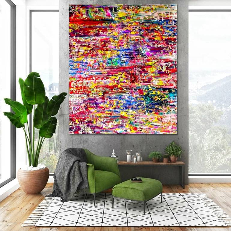 Original textured Abstract Painting by Linda Simansky