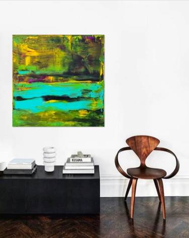 Original Abstract Expressionism Abstract Paintings by Linda Simansky