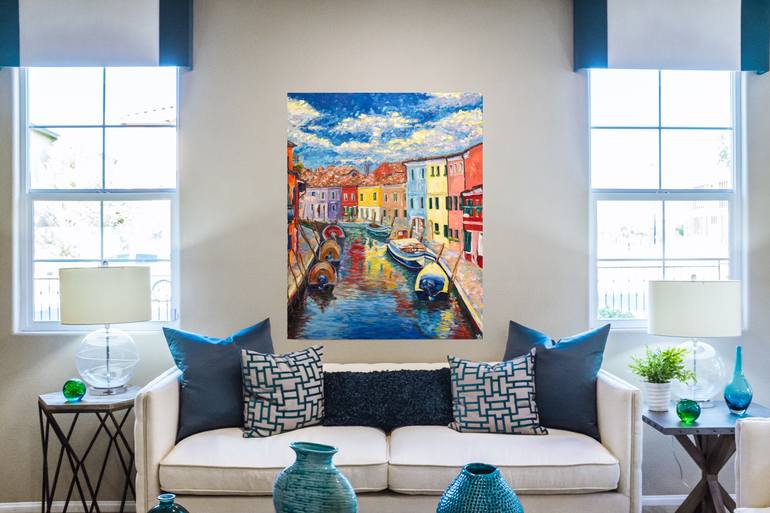 Original Impressionism Architecture Painting by Yana Shapoval