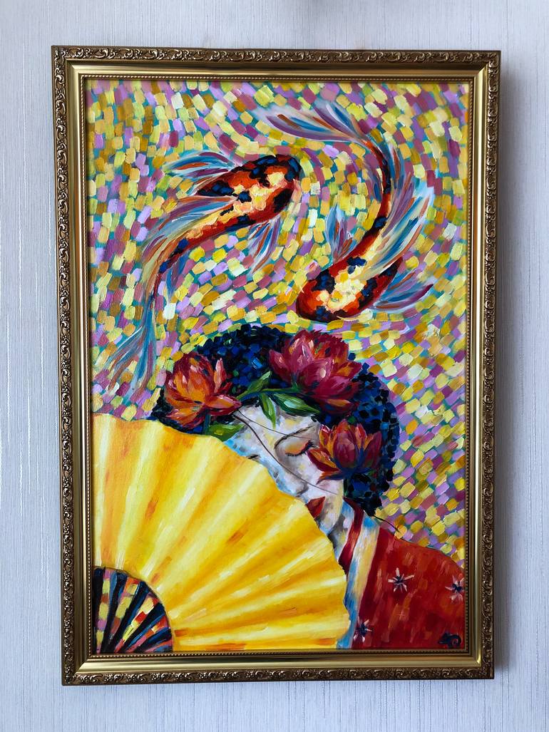 Original Expressionism People Painting by Yana Shapoval