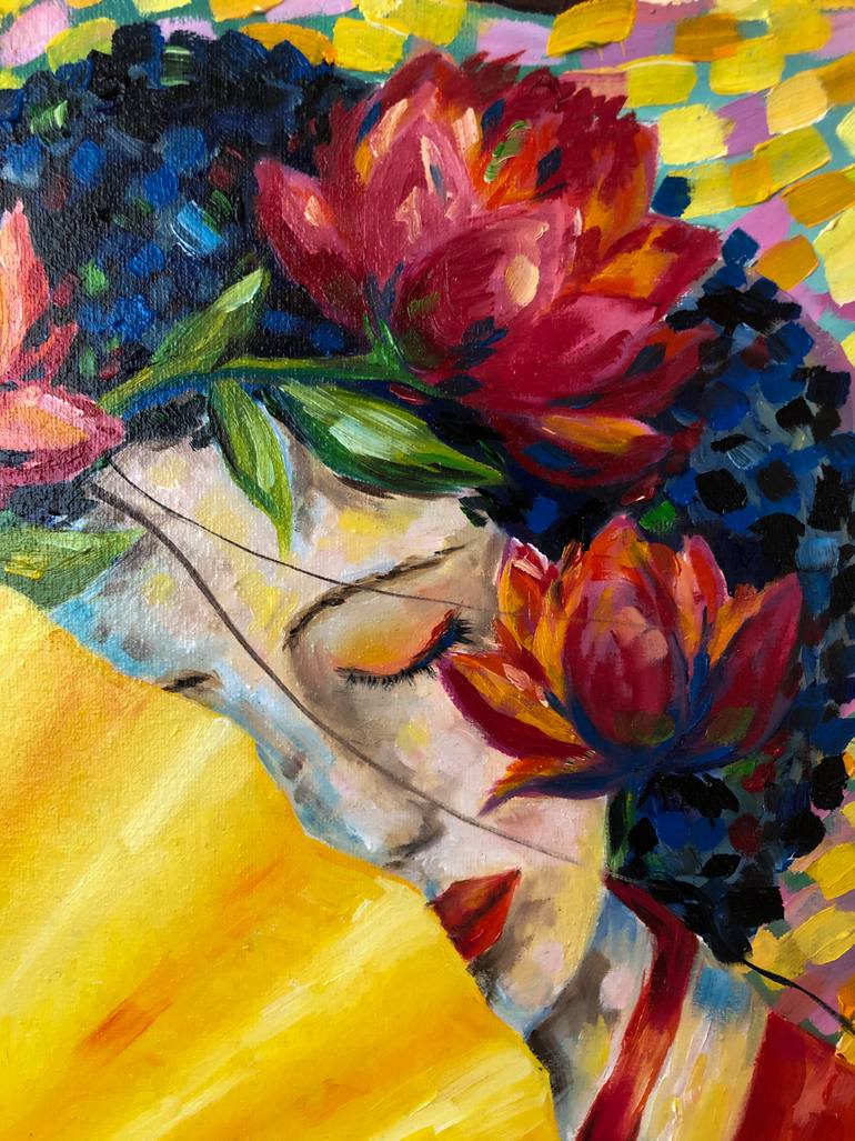 Original Expressionism People Painting by Yana Shapoval