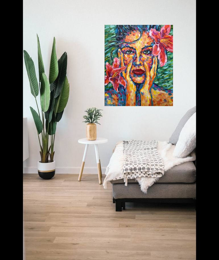 Original Expressionism People Painting by Yana Shapoval