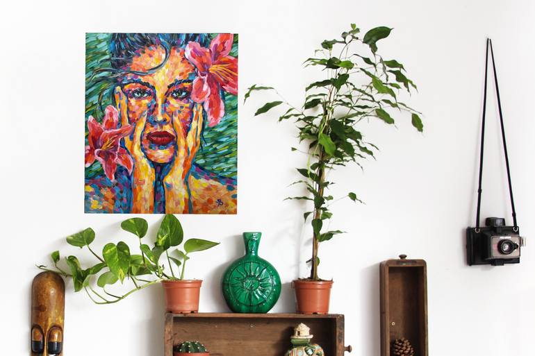 Original Expressionism People Painting by Yana Shapoval