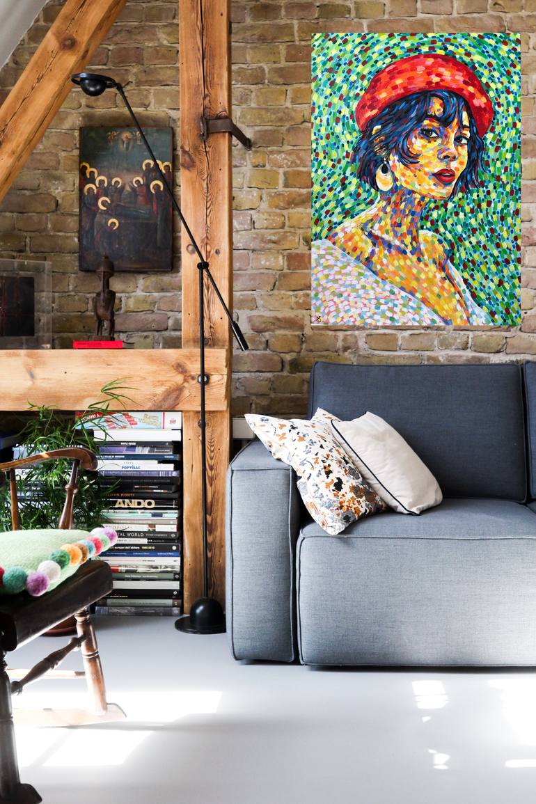 Original Expressionism People Painting by Yana Shapoval