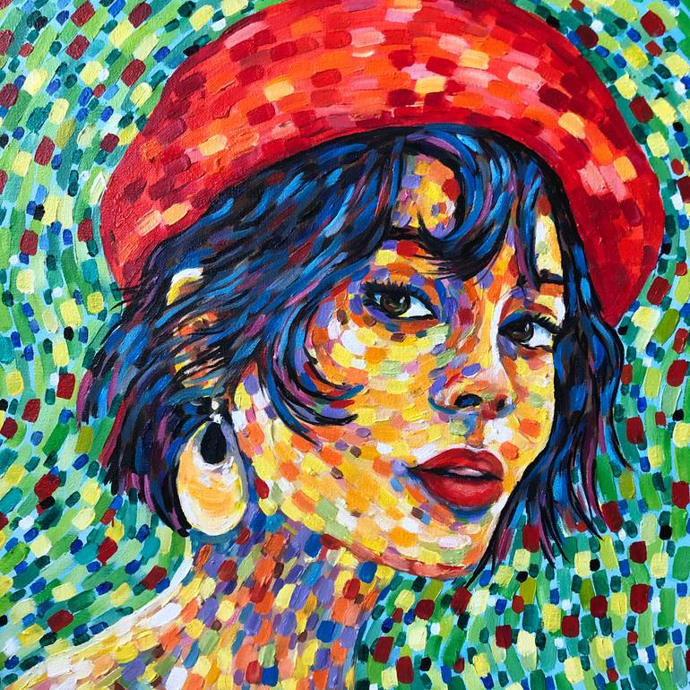 Original Expressionism People Painting by Yana Shapoval