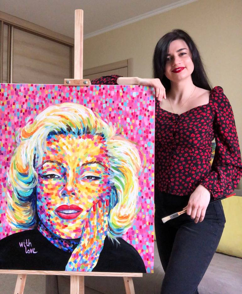 Original Expressionism Pop Culture/Celebrity Painting by Yana Shapoval