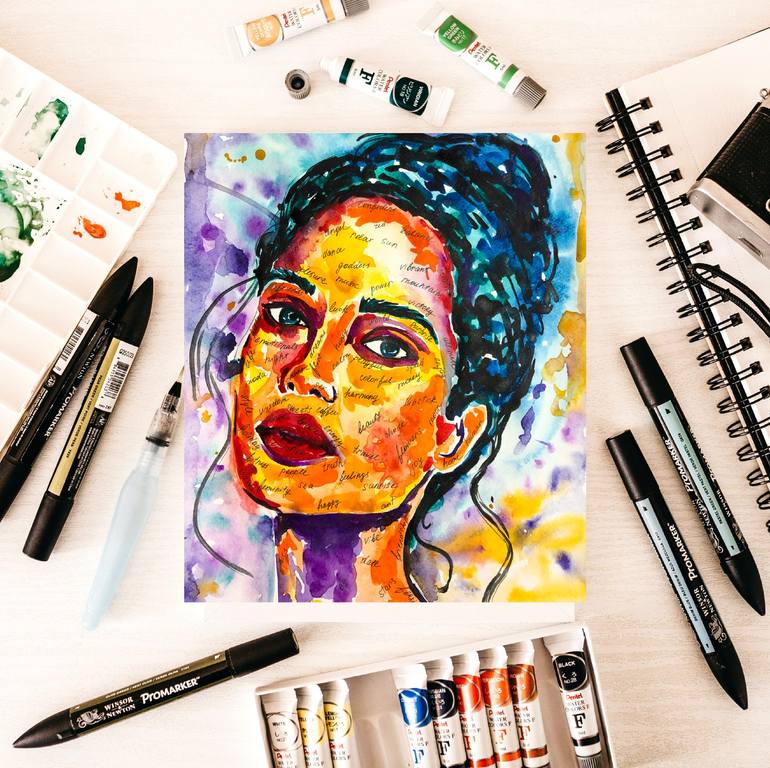 Original Modern Women Drawing by Yana Shapoval