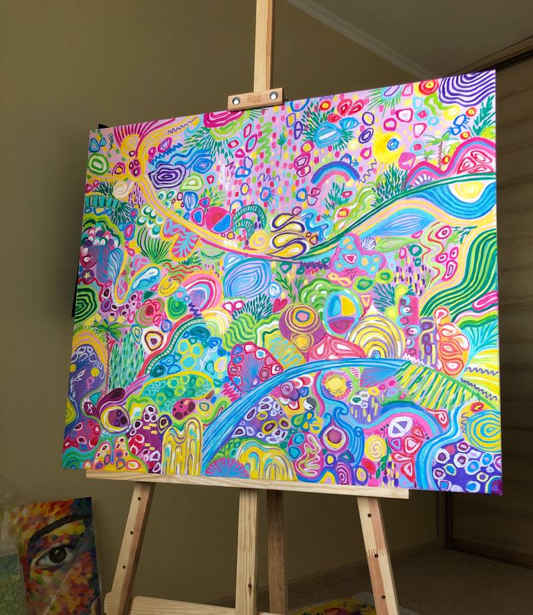 Original Abstract Expressionism Abstract Painting by Yana Shapoval