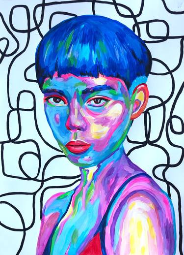Print of Expressionism Women Paintings by Yana Shapoval